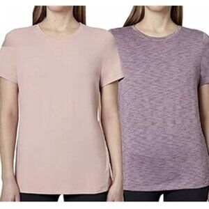 Mondetta New Women's Top Active Comfort Tee Pink Size XL 2-Pack